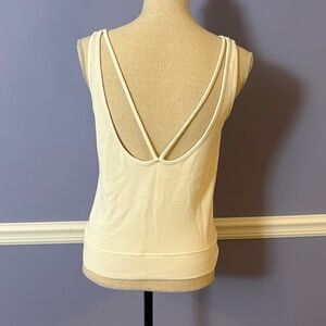 Athleta Cream Double Strap Tank Top